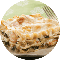Lasagna Jaiba Camarón