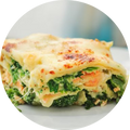 Lasagna Salmón Espinaca