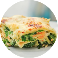 Lasagna Salmón Espinaca